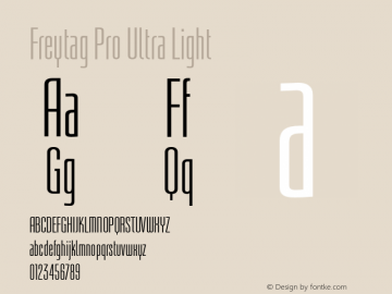 FreytagPro-UltraLight Version 1.01图片样张