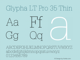 Glypha LT Pro 35 Thin Version 1.00 Build 1000图片样张