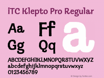 ITC Klepto Pro Version 1.00图片样张