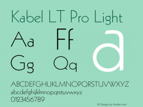 KabelLTPro-Light Version 1.000 Build 1000图片样张