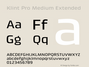 Klint Pro Medium Extended Version 1.00图片样张