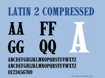 Latin 2 Compressed Version 1.001图片样张