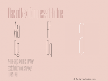 Placard Next Comp Hairline Version 1.00, build 12, g2.4.2 b1029, s3图片样张