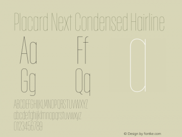 Placard Next Cond Hairline Version 1.00, build 12, g2.4.2 b1029, s3图片样张