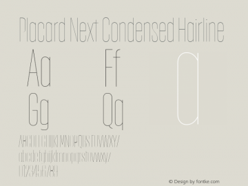 Placard Next Cond Hairline Version 1.00, build 12, g2.4.2 b1029, s3图片样张