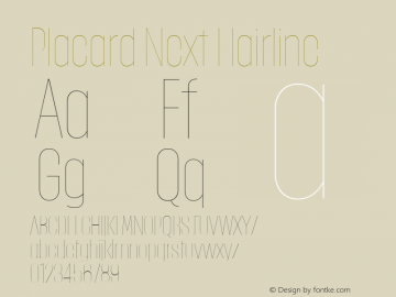 Placard Next Hairline Version 1.00, build 12, g2.4.2 b1029, s3图片样张