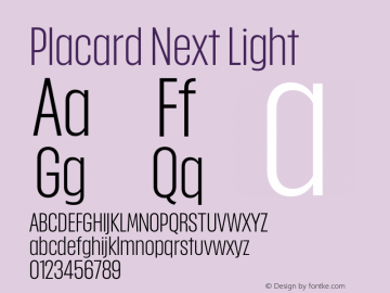 Placard Next Light Version 1.00, build 12, g2.4.2 b1029, s3图片样张