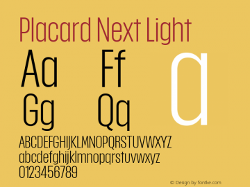 Placard Next Light Version 1.00, build 12, g2.4.2 b1029, s3图片样张