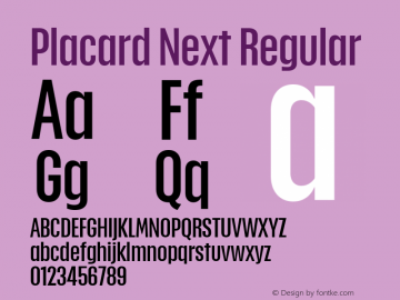 Placard Next Regular Version 1.00, build 12, g2.4.2 b1029, s3图片样张