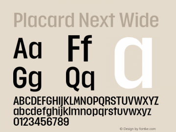 Placard Next Wide Version 1.00, build 12, g2.4.2 b1029, s3图片样张
