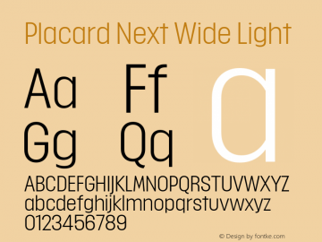 Placard Next Wide Light Version 1.00, build 12, g2.4.2 b1029, s3图片样张