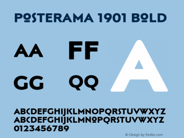 Posterama 1901 Bold Version 1.00图片样张