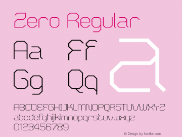 Zero Regular 001.000图片样张