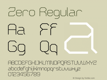 Zero Regular 001.000图片样张