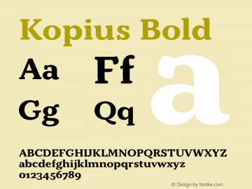 Kopius Bold Version 1.001图片样张