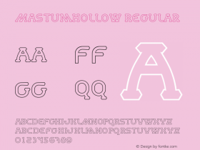 MastumHollow Version 1.00;September 5, 2018;FontCreator 11.5.0.2427 64-bit Font Sample