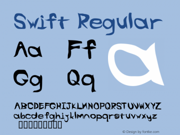 Swift Regular Version 1.1; 2000图片样张