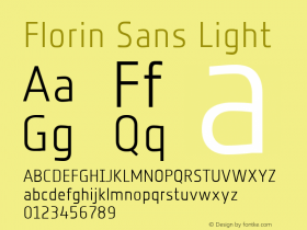 Florin Sans LT Version 1.000图片样张