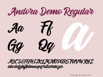 Andora Demo Version 1.000;PS 001.001;hotconv 1.0.56图片样张