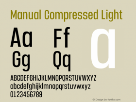 Manual-CompressedLight Version 1.000;PS 001.000;hotconv 1.0.88;makeotf.lib2.5.64775图片样张