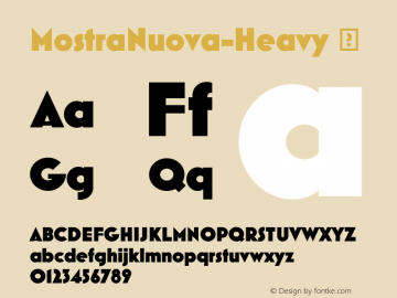 ☞Mostra Nuova Heavy Version 1.005;com.myfonts.easy.marksimonson.mostra-nuova.heavy.wfkit2.version.4spH Font Sample