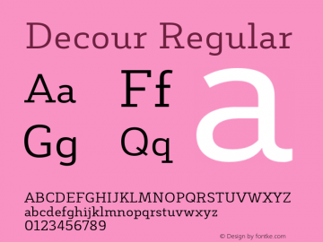 Decour-Regular Version 1.000;PS 001.000;hotconv 1.0.70;makeotf.lib2.5.58329;com.myfonts.easy.latinotype.decour.regular.wfkit2.version.4oQk Font Sample