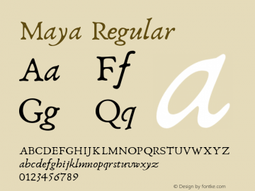 Maya Regular Version 4.14图片样张