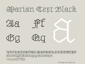 MarianText-Black Version 1.1 2014图片样张