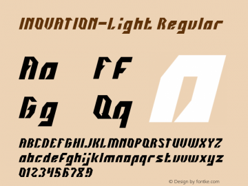 INOVATION-Light Version 1.00;September 13, 2018;FontCreator 11.5.0.2427 64-bit Font Sample