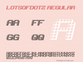 LotsOfDotz Regular 2 Font Sample