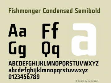 Fishmonger CS Version 2.000 Font Sample