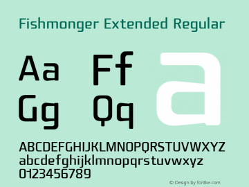 Fishmonger ER Version 2.000 Font Sample