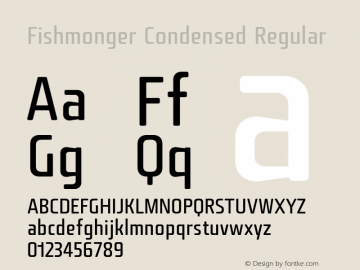 Fishmonger CR Version 2.000 Font Sample