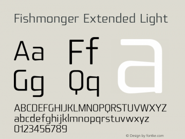 Fishmonger EL Version 2.000 Font Sample