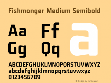 Fishmonger MS Version 2.000 Font Sample