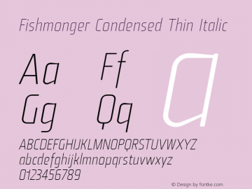 Fishmonger CT Italic Version 2.000图片样张