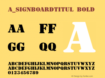 a_SignboardTitul Bold 01.03图片样张