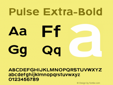 Pulse Extra-Bold 0.1.0图片样张