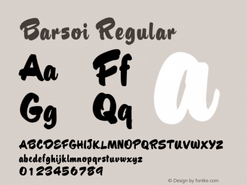 Barsoi Regular 001.001图片样张