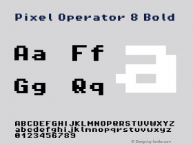 Pixel Operator 8 Bold 2018.10.04-1图片样张