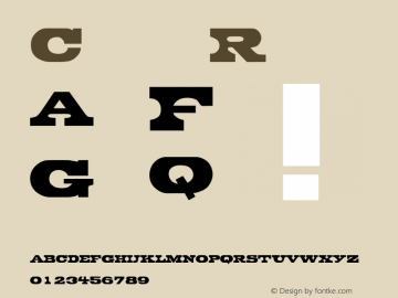 Crocodile Regular 001.001 Font Sample