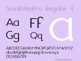 SmallstepPro Regular 4 Version 2.006 2011;com.myfonts.boris-marinov.smallstep-pro.thin.wfkit2.3zBj Font Sample