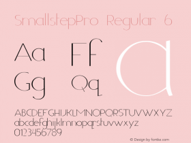 SmallstepPro Regular 6 Version 2.006 2011;com.myfonts.boris-marinov.smallstep-pro.light.wfkit2.3zBp Font Sample