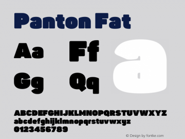 Panton-Fat Version 2.000图片样张