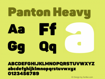 Panton-Heavy Version 2.000图片样张