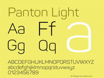Panton-Light Version 1.00图片样张