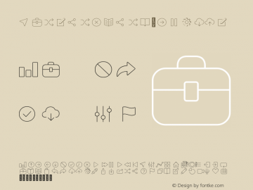 Panton Icons C Light Version 1.000图片样张