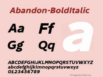 ☞Abandon-BoldItalic 1.000;com.myfonts.easy.suomi.abandon.bold-italic.wfkit2.version.43Ho Font Sample