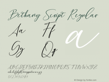 Bethany Script Version 1.000图片样张