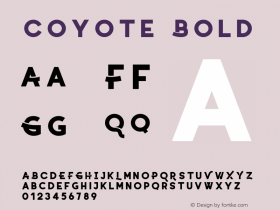 Coyote Bold Version 1.000图片样张